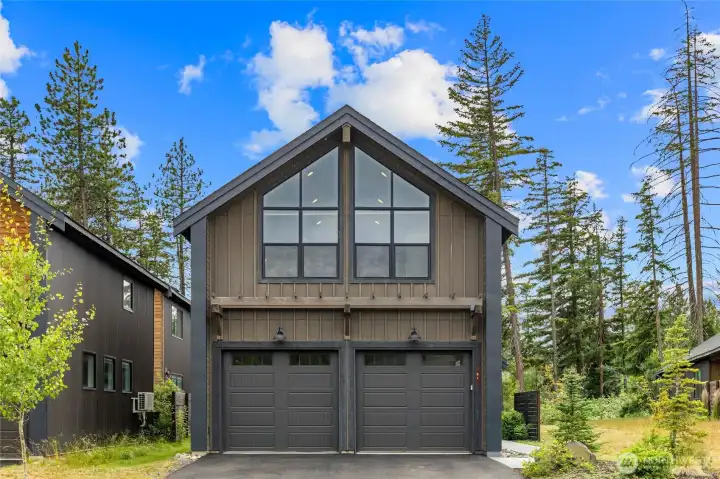 Two car garage with ADU above Two car garage with ADU above