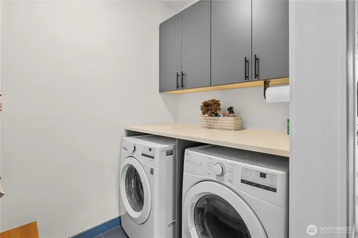 Utility room for main house with barndoor Utility room for main house with barndoor