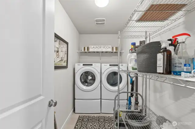 Upper level laundry room...so convenient to have this on the same floor as the bedrooms!