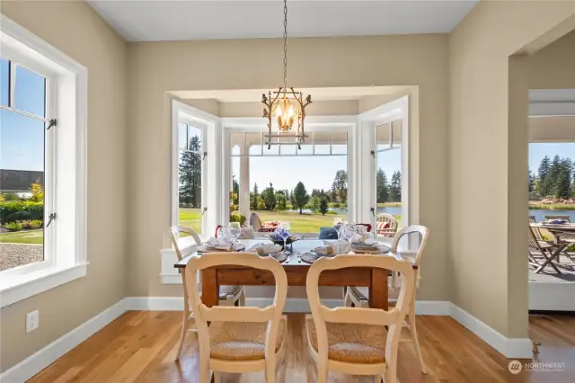 Kitchen Nook with Window Seat