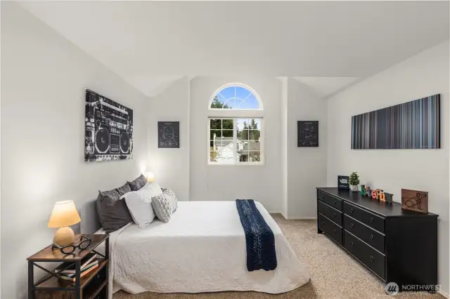 Large Upstairs Bedroom with Vaulted Ceiling