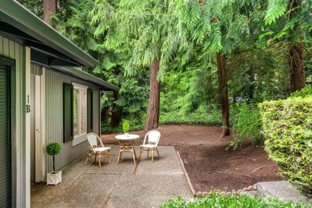 Your private  patio