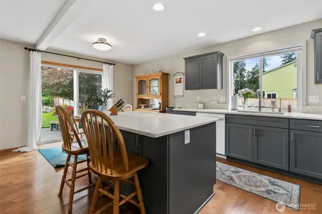 The Breakfast Island Offers Storage & Functionality!