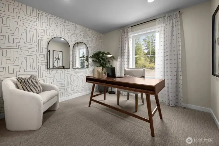 Model home, not of actual home