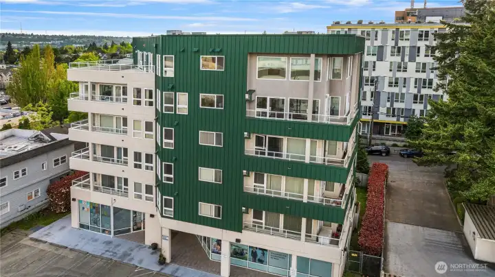 Secure access building and one of only few units that are 2 stories.