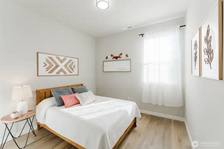 Comfortable bedroom #3 makes a perfect room for guests.