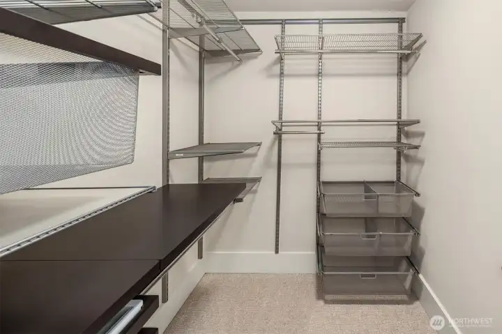 Primary closet