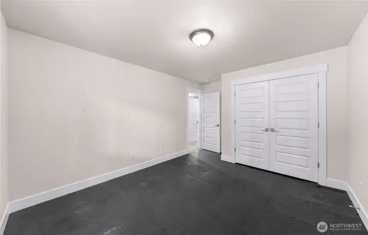 The third bedroom is already set up for your at home gym!