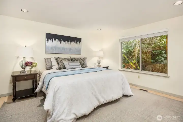 The current main floor Primary. Owners have complete plans available for their expansion ideas.