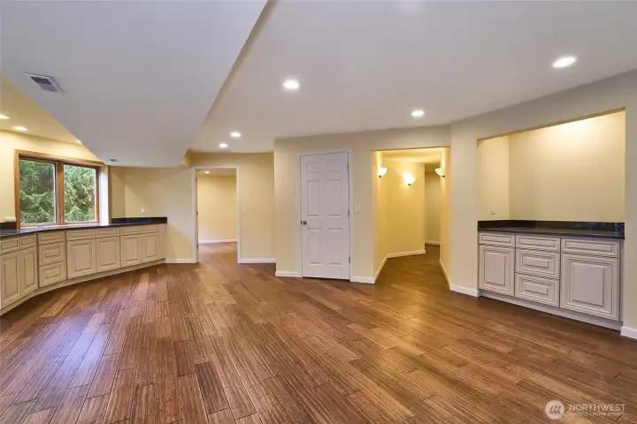 Finished downstairs adu space