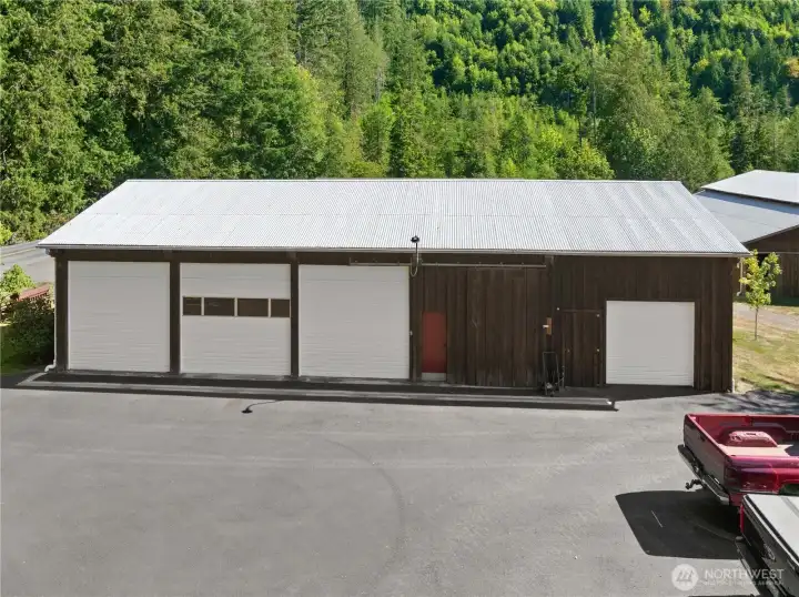 Large detached garage with shop Large detached garage with shop
