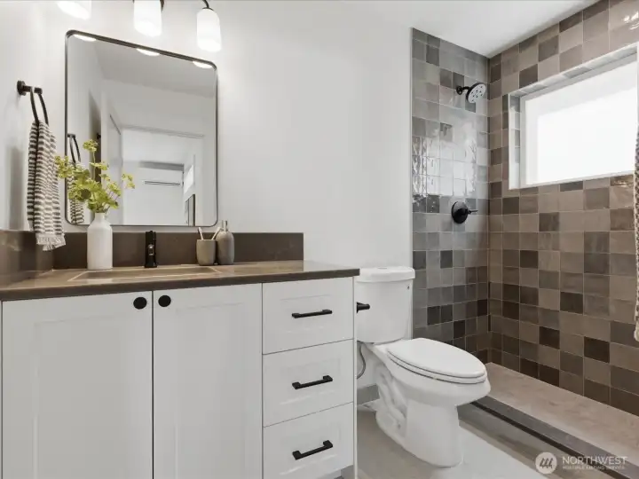 Ground Level ensuite walk-in shower