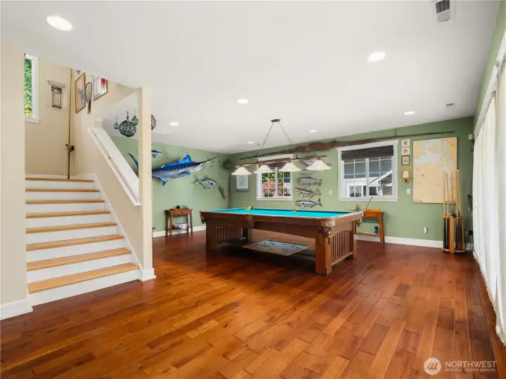 The large bonus room has space for a pool table and so much more. The large bonus room has space for a pool table and so much more.