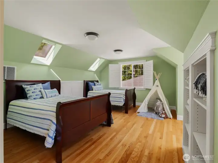 The loft above the bonus room is a fun space for all ages. The loft above the bonus room is a fun space for all ages.