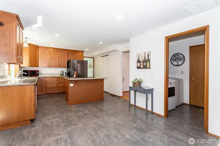 Walk-in pantry; pass-through laundry to 3 car oversized garage