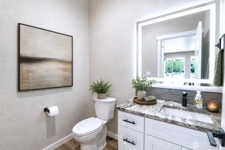 Virtually Staged  Downstairs Half Bath