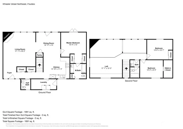 Floor layout of home