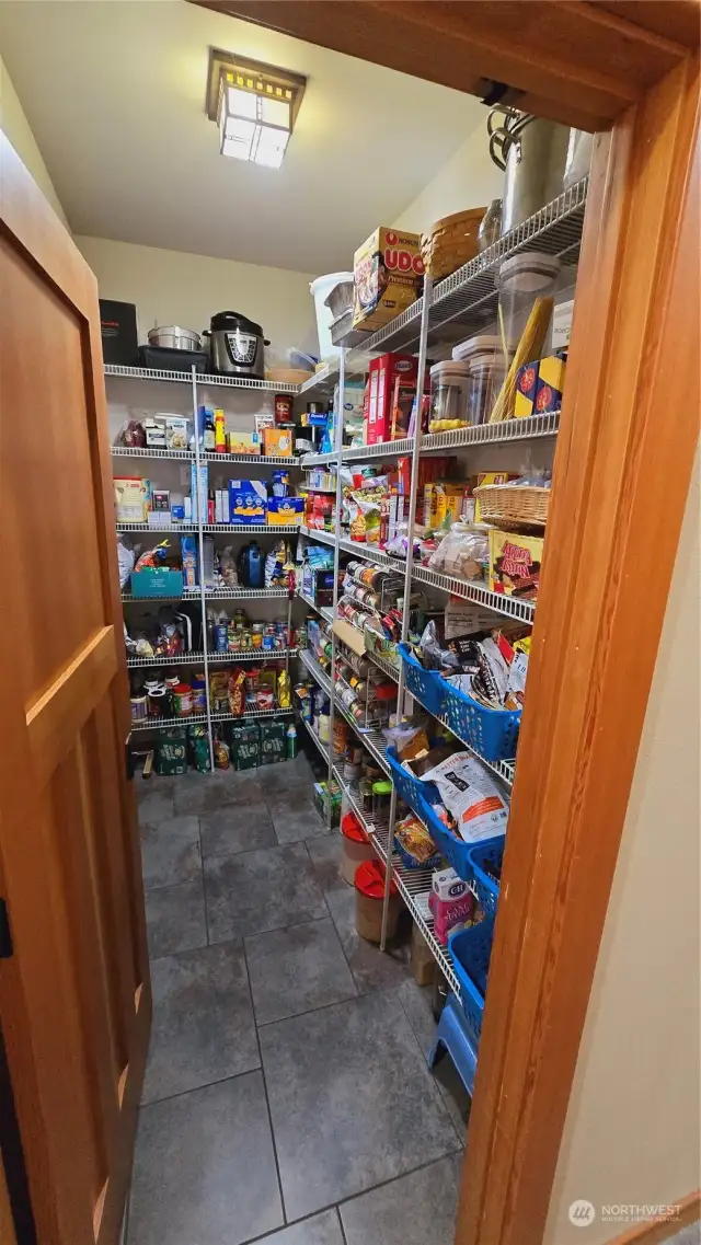 A huge pantry just off the kitchen.
