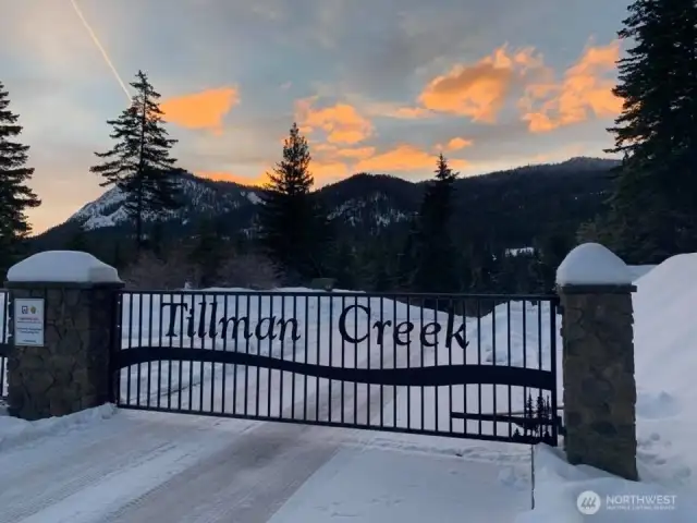 Welcome to the gated community of Tillman Creek