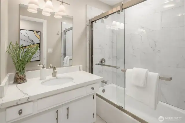Refreshed Hallway Bathroom