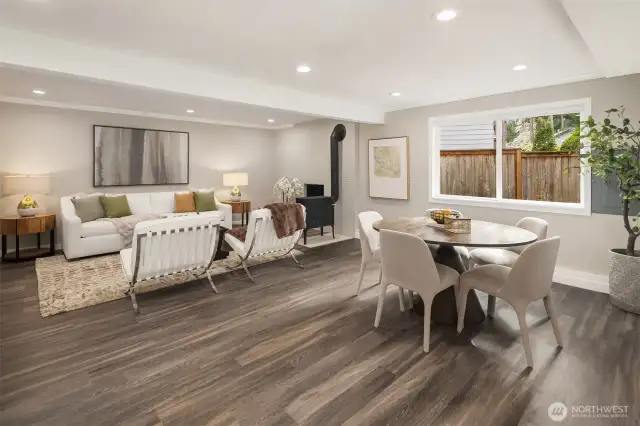 Lower Level Living/Dining Open Floorplan