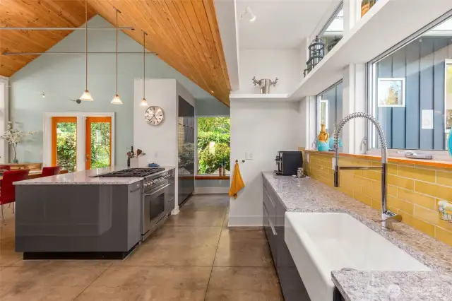 Quartz countertops.
