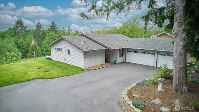 Beautiful view of your home on your spacious property