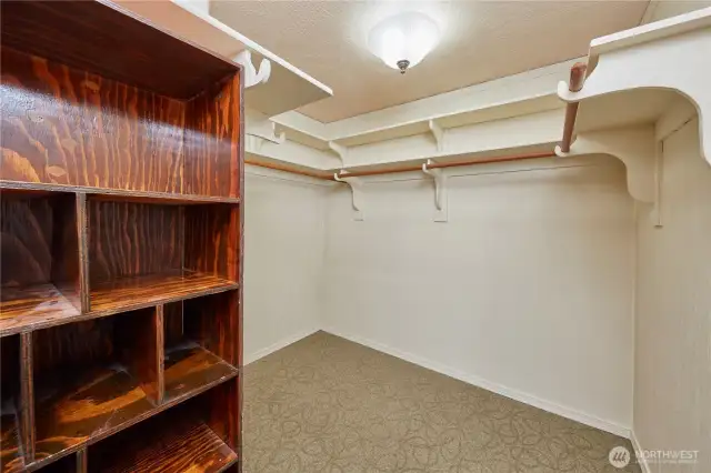 Large primary walk in closet
