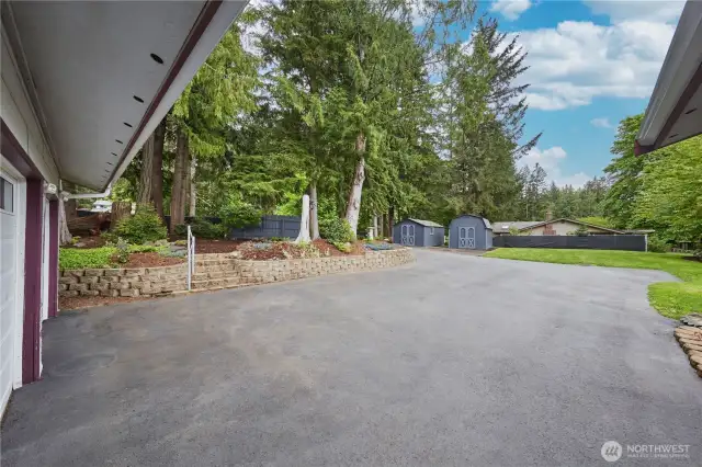 View towards the street from the front door.
