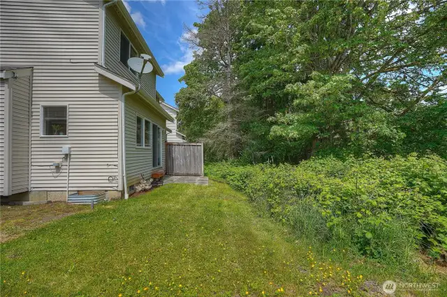 side yard/rear space