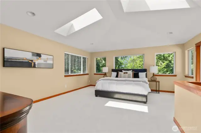 Your SECOND upstairs primary bedroom with private deck