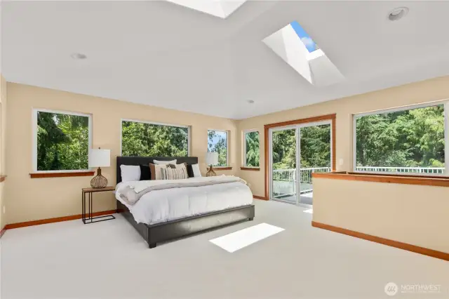 Skylights for stargazing and lovely natural light