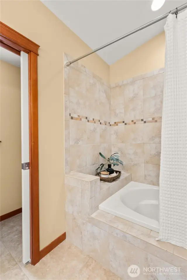 Upstairs primary shower