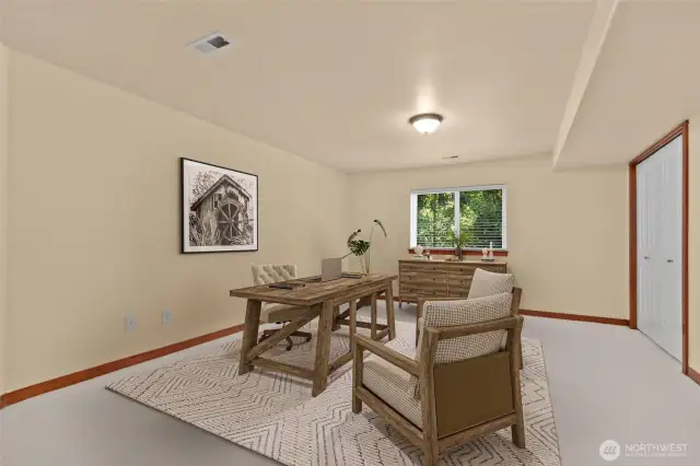 3rd bedroom or office space (lower level)