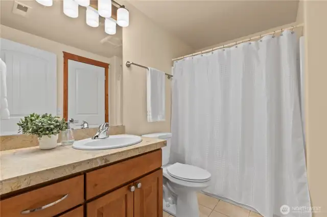 Lower level bath