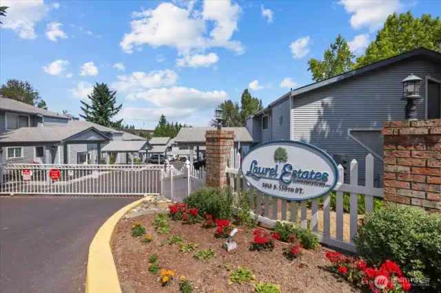 Welcome Home to Laurel Estates.  One of very few gated community in Tukwila.