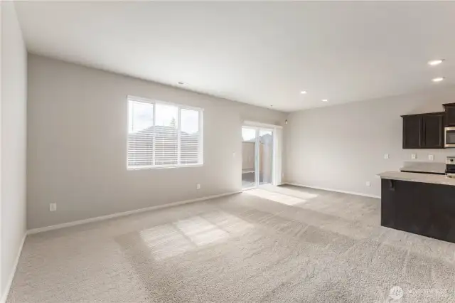 Family room & dining space.