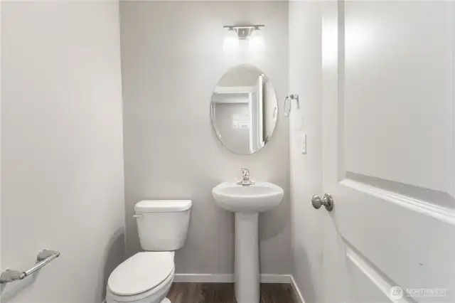 Half bath on main floor.
