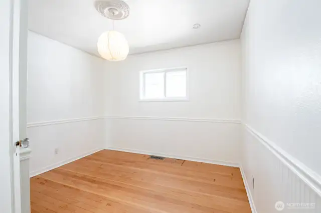This is one of two bedrooms on the main floor