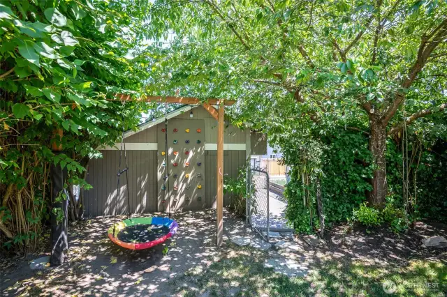 Easy access to RV parking and detached garage.