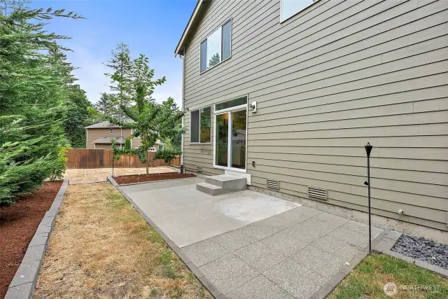 View of backyard patio. Entertain, relax, enjoy!