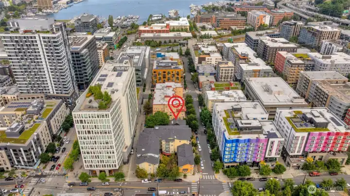 Neighborhood offers an ideal work/life balance with 99 Walk Score, nearby transit and quick access to 1-5.