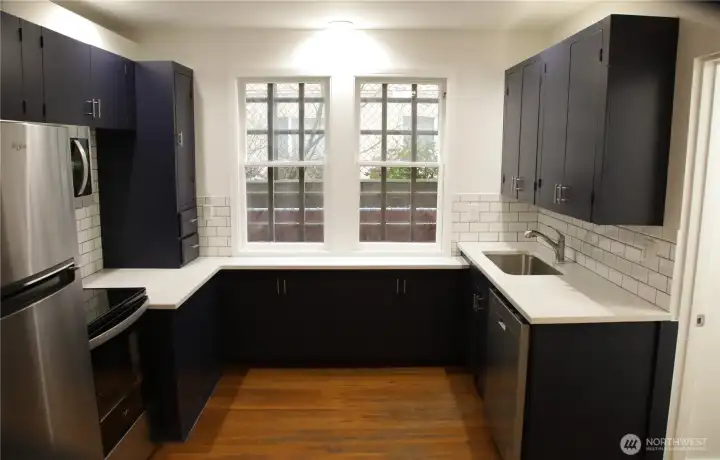 The back bottom apt is Unit 2 and is a studio, updated in 2023