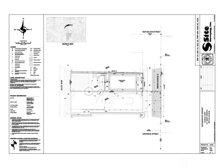 Survey of 417 Minor Avenue N, Seattle