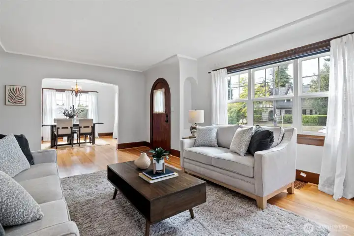 Newer windows bring in plenty of natural light.