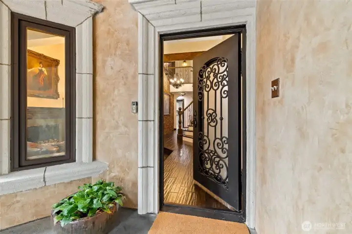 Intricate Steel Door providing both Beauty & Security