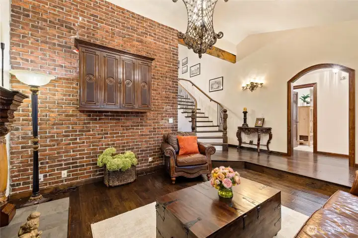 Gorgeous Handscraped Hardwoods are 3/4 inch thick; not only stunning but very durable.