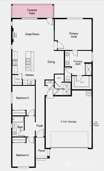 Additional Highlights Include: EV charger, electric fireplace, and covered patio.