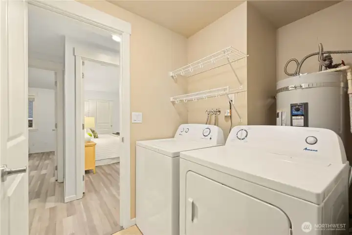 Laundry room with brand new H20 tank