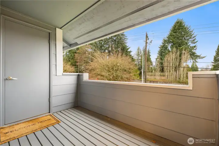 Patio off the kitchen